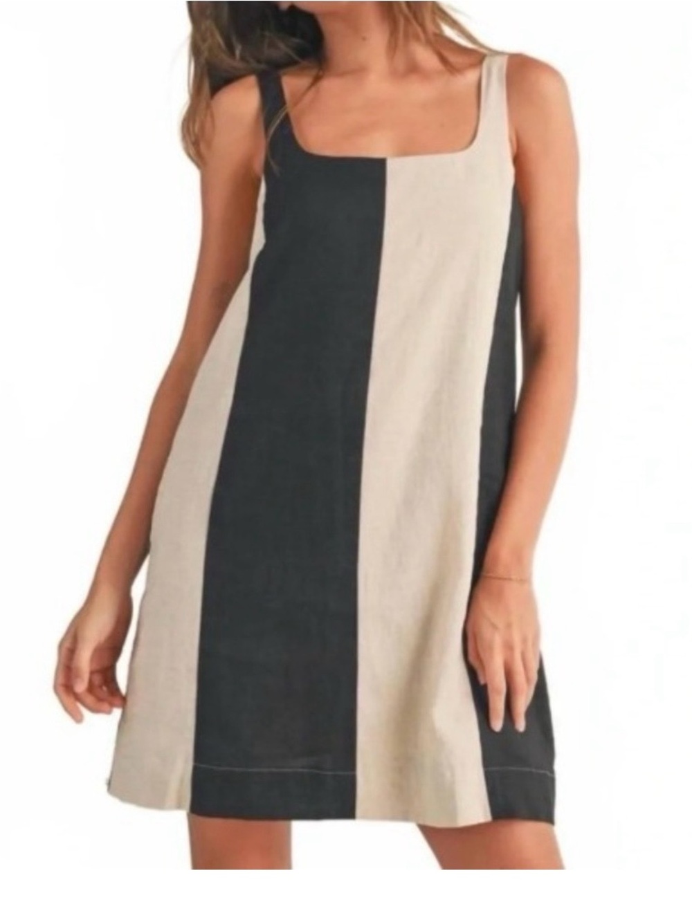Miou Muse Linen A-line  Dress sz S